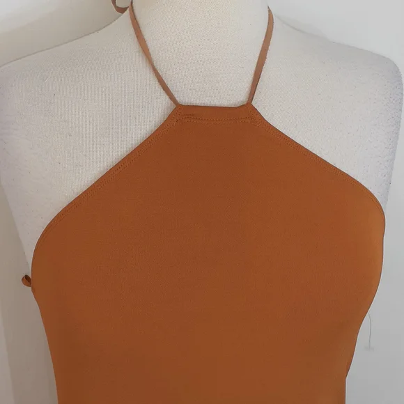 Donna Karan mustard orange blouse size small - Picture 3 of 7